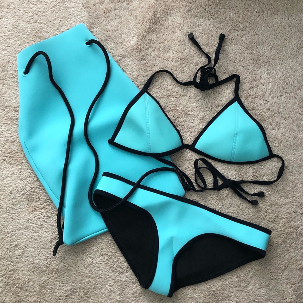 Triangl Aqua Blue Bikini 3 piece set